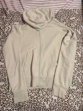 Target Athletic Cream Full-Zip Hoodie Jacket
